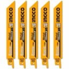 INGCO 150mm Reciprocating Saw Blades for Metal Cutting RSB922EF