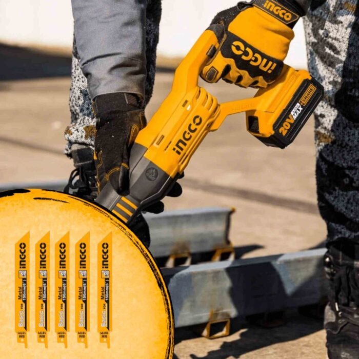 INGCO 150mm Reciprocating Saw Blades for Metal Cutting RSB922EF