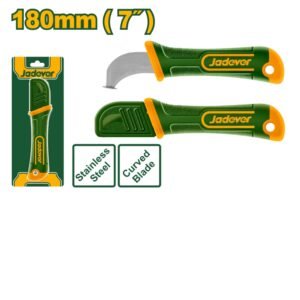 Jadever 7 Inch Wire Stripping Knife Curved Blade for Electrical Work