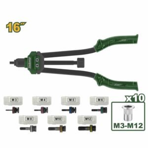 Jadever 16 Inch Rivet Nut Gun Kit for Nutsert Installation