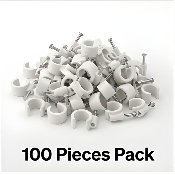 Nail Cable Clamps Wire Clips with Steel Nails for Cable Management