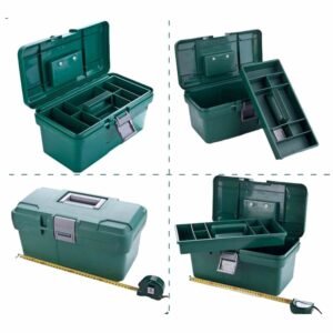 HANBON 14 Inch Plastic Tool Box for Tool Storage and Organization