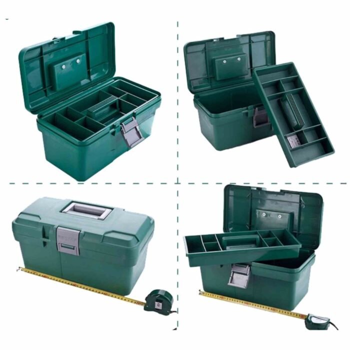 HANBON 14 Inch Plastic Tool Box for Tool Storage and Organization HANBON 14 Inch Plastic Tool Box for Tool Storage and Organization