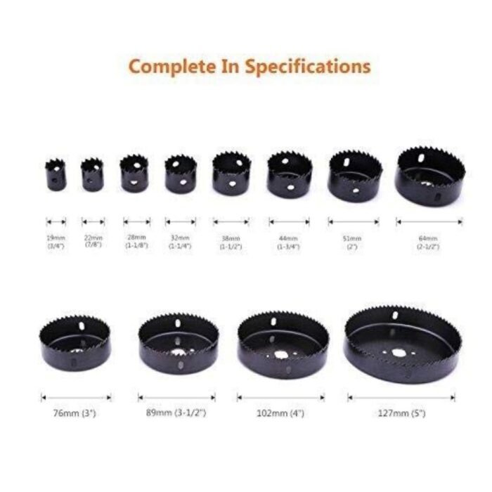 GSK CUT 16 In 1 Hole Saw Cutter Set 19-127mm GSK CUT 16 In 1 Hole Saw Cutter Set 19-127mm