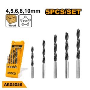 GSK CUT 5 Pcs Wood Drill Bit Set AKD5058