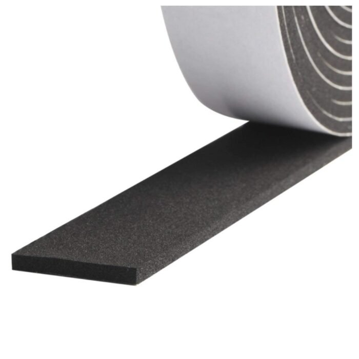 GSK CUT Single Sided Black Gasket Foam Tape 25mm x 3mm x 9M