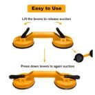 INGCO Double Suction Cup Vacuum Plate Handle Glass Lifter