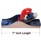 GSK CUT Steel Block Carpenter Plane 7 Inch Red and Blue