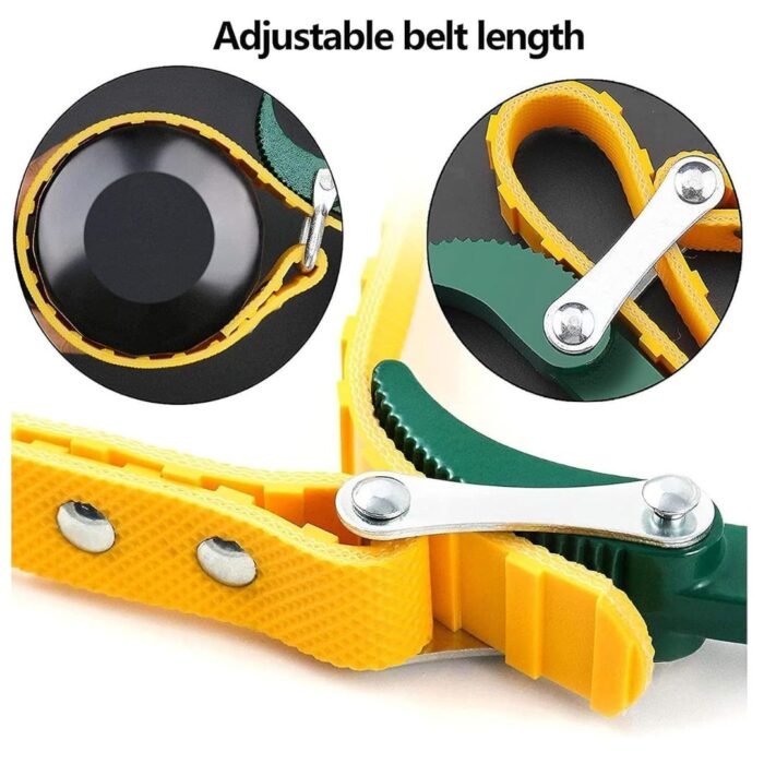 GSK CUT 9 Inch Belt Type Oil Filter Wrench Yellow Strap