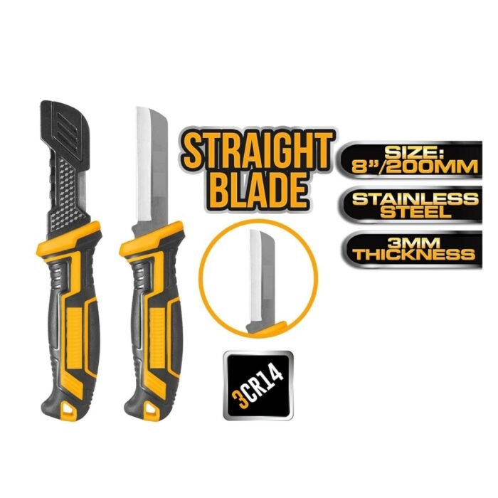 GSK CUT Wire Stripper 8 Inch Stainless Steel Cable Knife