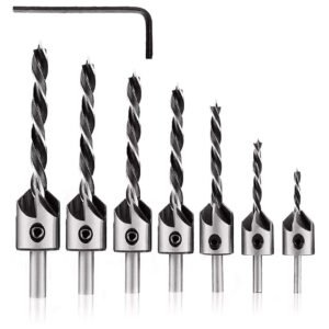 GSK CUT Countersink Drill Bit Set with Hex Key