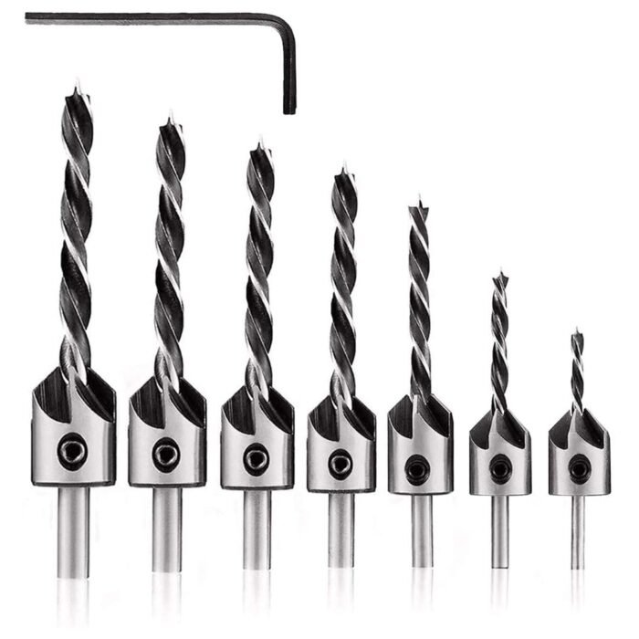 GSK CUT Countersink Drill Bit Set with Hex Key