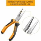 Long Nose Pliers HLNP08168 with Serrated Jaws