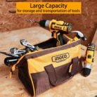 13 Inch Wide Mouth Waterproof Tool Bag with 6 Pockets