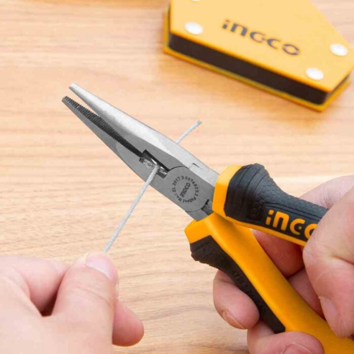 Long Nose Pliers HLNP08168 with Serrated Jaws