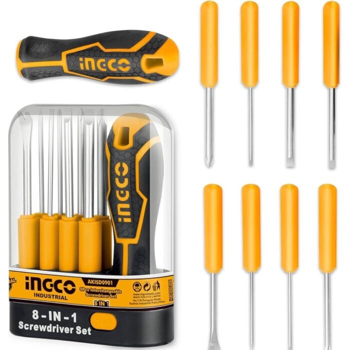 AKISD0901 8 in 1 Interchangeable Screwdriver Set