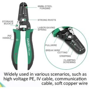 7 Inch Wire Stripper and Ratcheting Crimping Plier