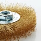 3 Inch Brass Wire Wheel Brush with 1/4 Inch Shank