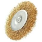 3 Inch Brass Wire Wheel Brush with 1/4 Inch Shank