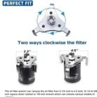 GSK CUT 3 Jaw Adjustable Oil Filter Wrench 63-100mm