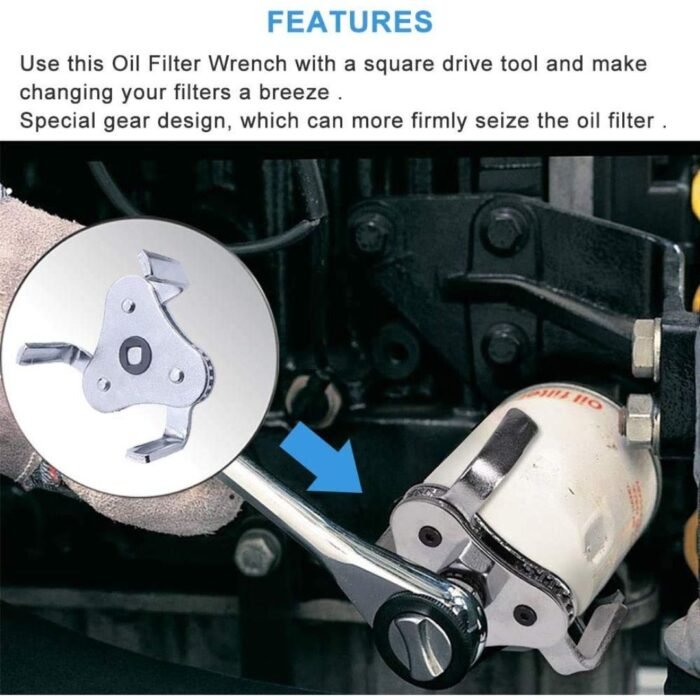 GSK CUT 3 Jaw Adjustable Oil Filter Wrench 63-100mm GSK CUT 3 Jaw Adjustable Oil Filter Wrench 63-100mm