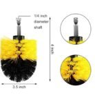 GSK CUT 4 Inch Half Round Nylon Drill Brush Attachment
