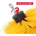 GSK CUT 4 Inch Half Round Nylon Drill Brush Attachment