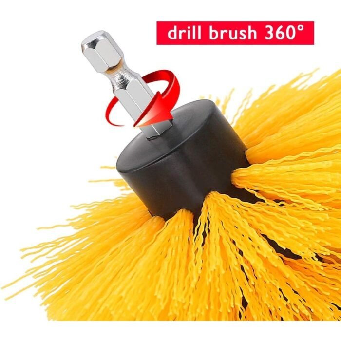 GSK CUT 4 Inch Half Round Nylon Drill Brush Attachment