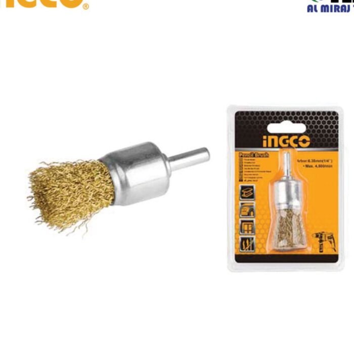 WB70241 25mm Brass Coated Pencil Wire Brush