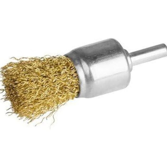 WB70241 25mm Brass Coated Pencil Wire Brush