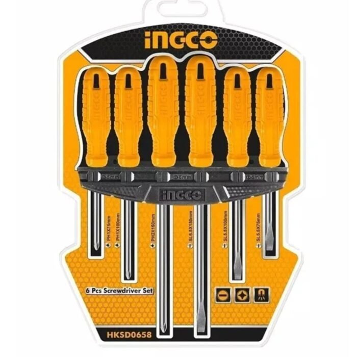 HKSV0658 6 Piece Screwdriver Set with Ergonomic Handles