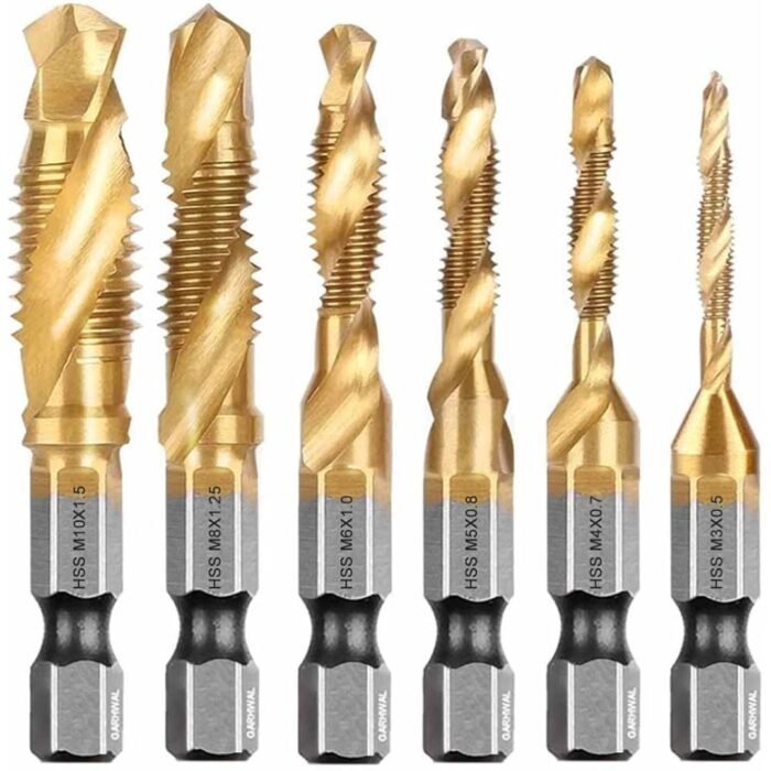 GSK CUT HSS 4241 Combination Drill and Tap Bit Set 6pcs