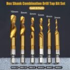 GSK CUT HSS 4241 Combination Drill and Tap Bit Set 6pcs