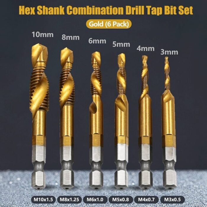 GSK CUT HSS 4241 Combination Drill and Tap Bit Set 6pcs