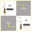 AKSDFL1208 12 in 1 Flexible Shaft Screwdriver Set