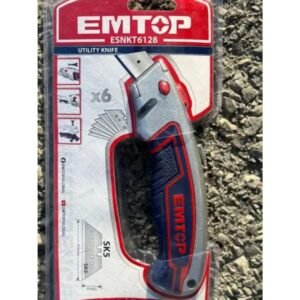ESNKT6128 Heavy Duty Metal Utility Knife with Extra Blades