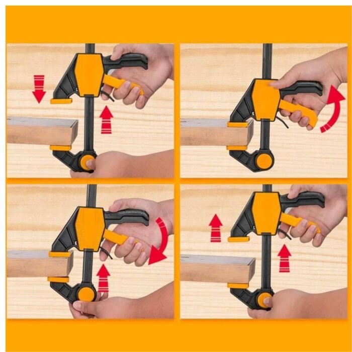 HQBC01602 12 Inch Quick Grip Bar Clamp HQBC01602 12 Inch Quick Grip Bar Clamp