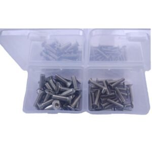 GSK CUT 100 Pcs Stainless Steel CSK Bolt Assortment Kit M3 M4 M5 M6