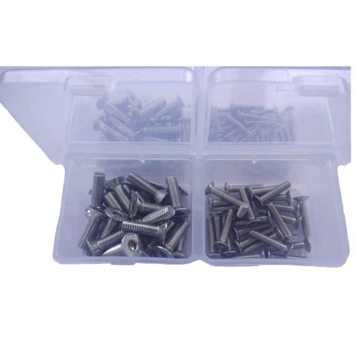 GSK CUT 100 Pcs Stainless Steel CSK Bolt Assortment Kit M3 M4 M5 M6 GSK CUT 100 Pcs Stainless Steel CSK Bolt Assortment Kit M3 M4 M5 M6