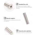 GSK CUT 100 Pcs Stainless Steel CSK Bolt Assortment Kit M3 M4 M5 M6