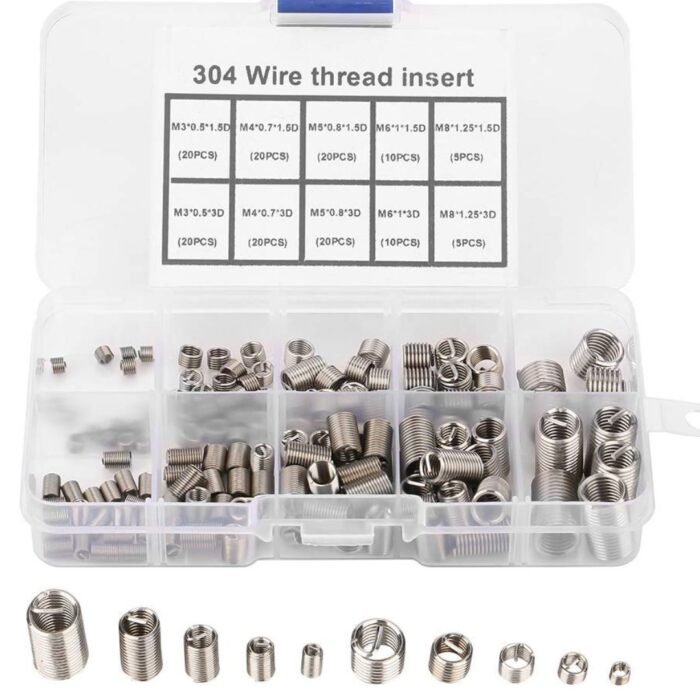 GSK CUT 150 Pcs Stainless Steel Helicoil Thread Repair Kit