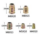 GSK CUT 100 Pcs Zinc Alloy Threaded Insert Nut Assortment Kit