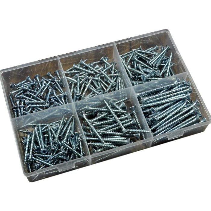 GSK CUT 300 Pcs Chipboard and Drywall Screw Assortment Kit