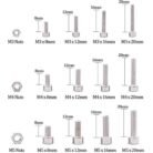 GSK CUT 280 Pcs Stainless Steel Allen Bolt and Nut Assortment Kit