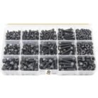 GSK CUT 280 Pcs Grade 12.9 Black Allen Bolt and Nut Assortment Kit