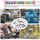 GSK CUT 280 Pcs Grade 12.9 Black Allen Bolt and Nut Assortment Kit
