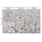 GSK CUT 250 Pcs Assorted Cable Clips Nail Clamp Set