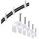 GSK CUT 250 Pcs Assorted Cable Clips Nail Clamp Set