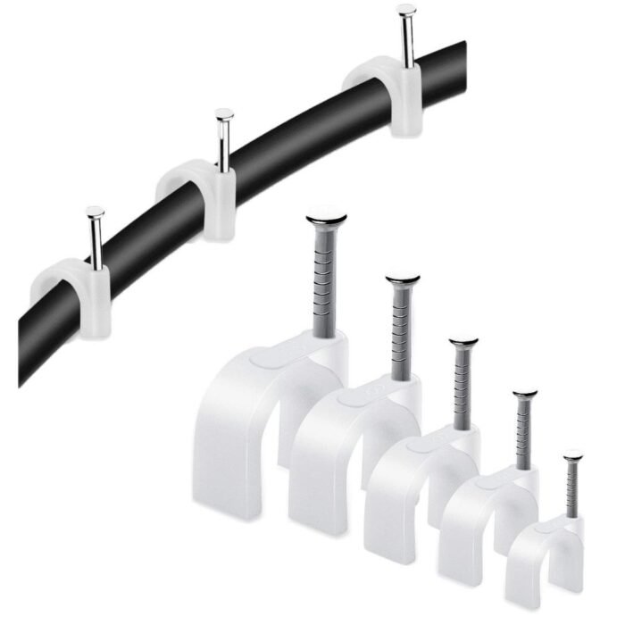 GSK CUT 250 Pcs Assorted Cable Clips Nail Clamp Set