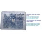 GSK CUT 200 Pcs Self Drilling Screw Assortment Kit with EPDM Washer Screws